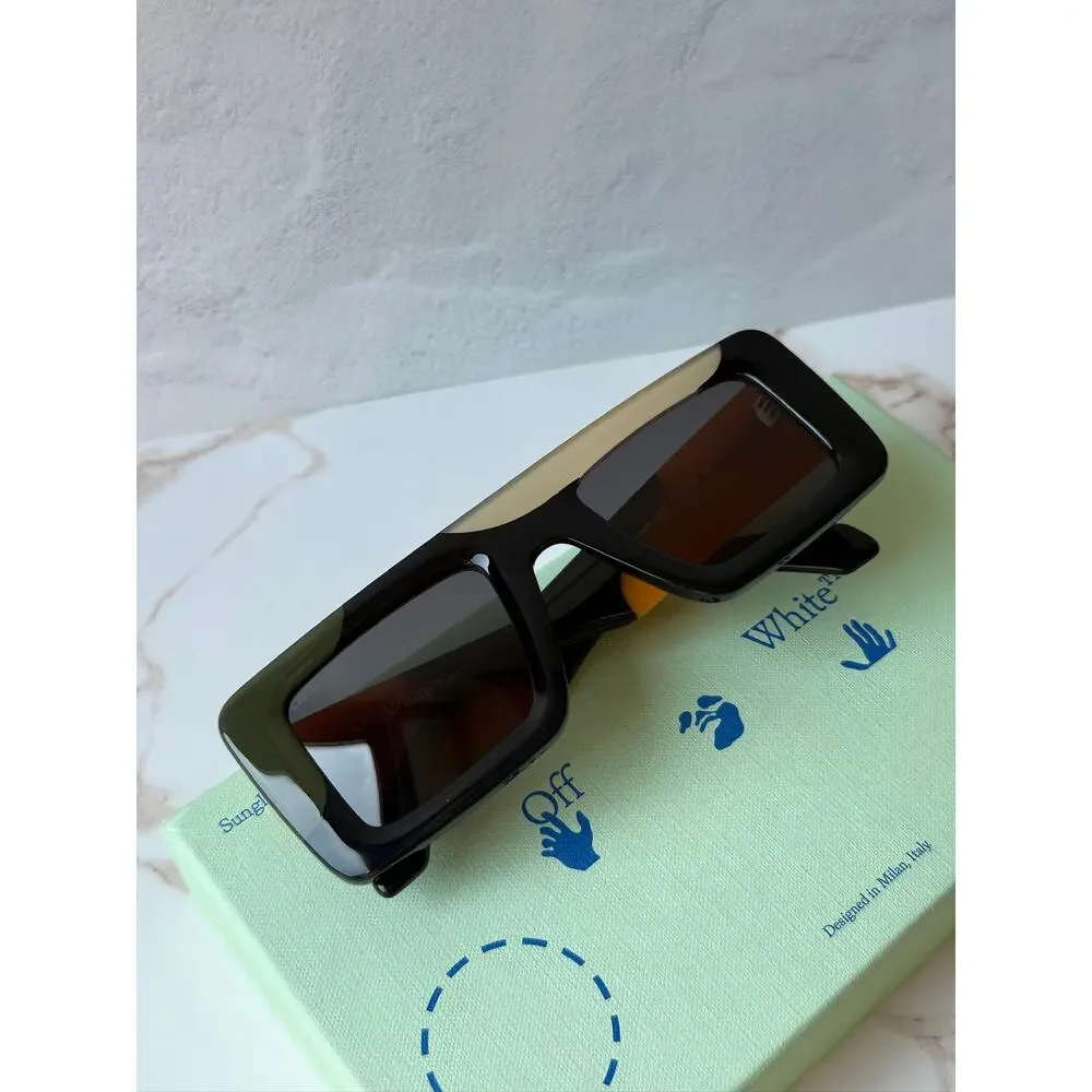 NEW Off White Seattle Black Multicolor Orange Unisex Sunglasses